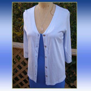 NWT size S/M Oscalito You Too blue cardigan top